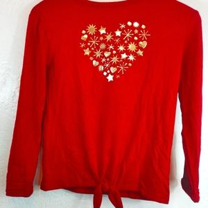 Cat and jack girls front tie sweater